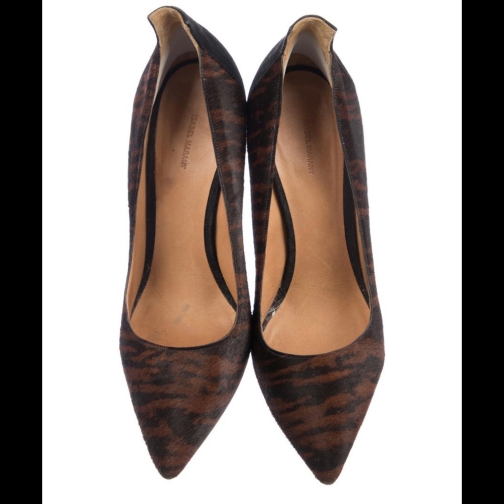 Isabel Marant Ponyhair Pointed Pumps